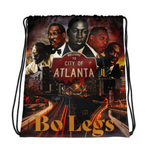 Bo Legs Cover Art Drawstring Bag