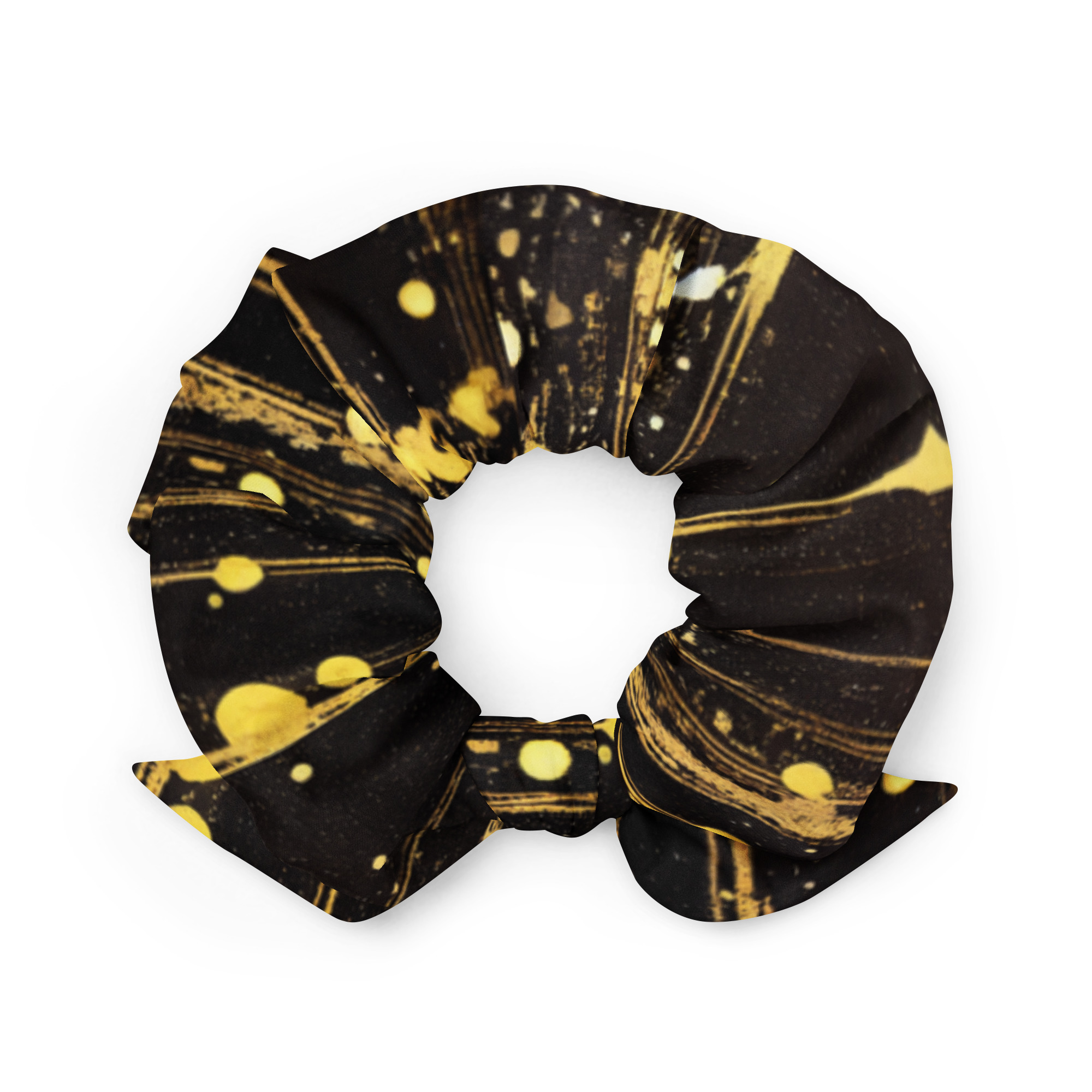 Black & Gold Scrunchie