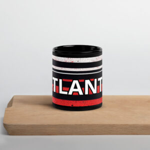 Graffiti Lines Black Glossy Mug