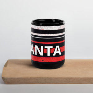 Graffiti Lines Black Glossy Mug - Image 4