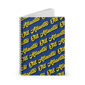 Blue & Yellow Old Atlanta Ruled Spiral Notebook - Image 2