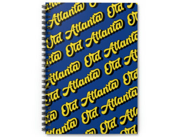 Blue & Yellow Old Atlanta Ruled Spiral Notebook