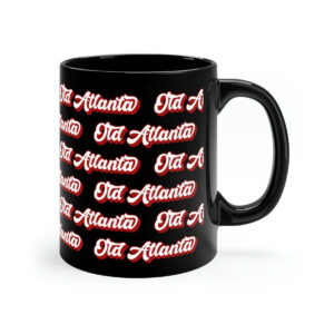Old Atlanta Pattern Black Mug - 11oz - Image 3