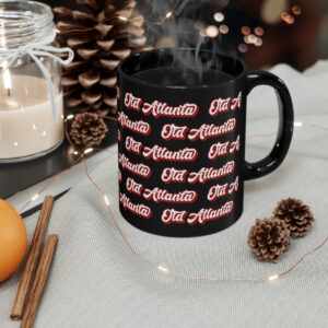 Old Atlanta Pattern Black Mug - 11oz - Image 4