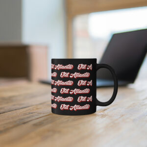 Old Atlanta Pattern Black Mug - 11oz - Image 6