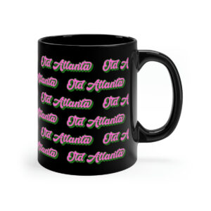 Pink & Green Old Atlanta Mug - 11oz - Image 3