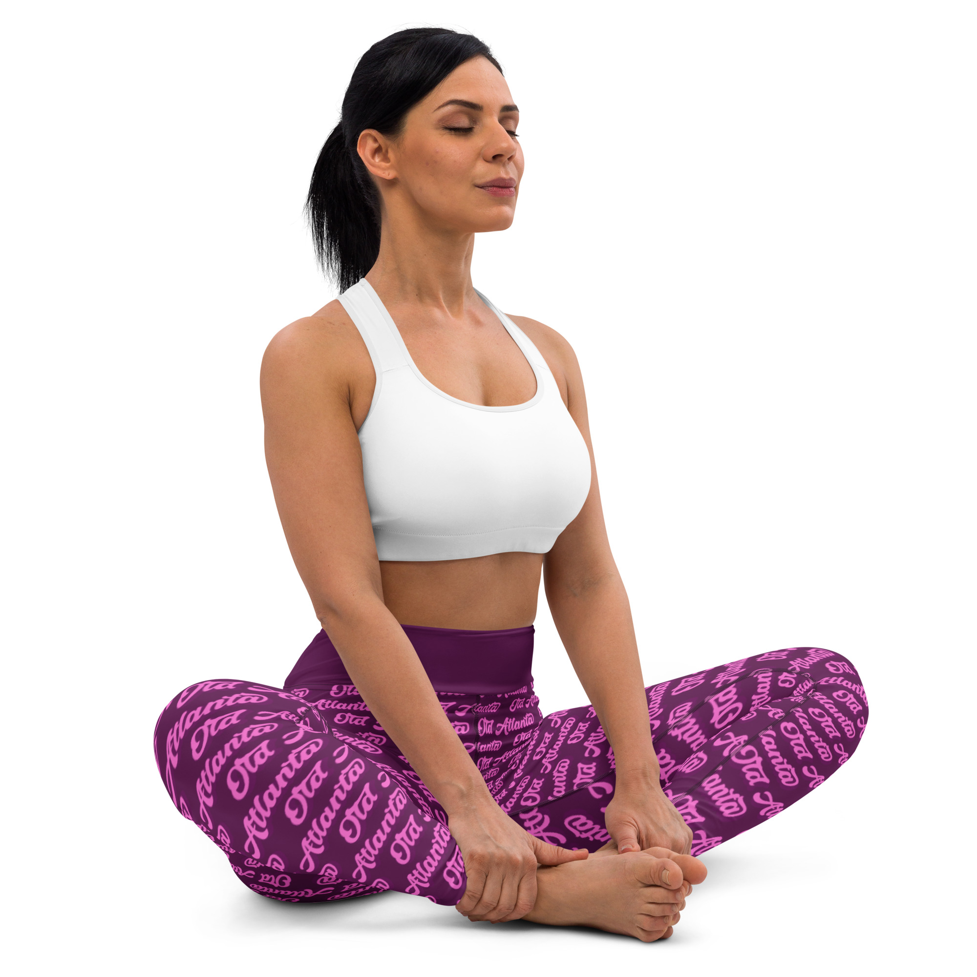 Purple Old Atlanta Yoga Leggings – Bo Legs ATL